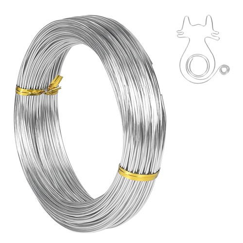 Basteldraht 1mm 51m silber - 1mm,