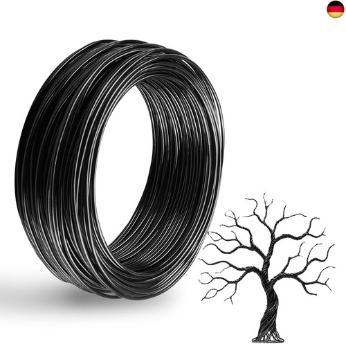 Basteldraht 2mm schwarz - basteldraht, 2mm,schwarz