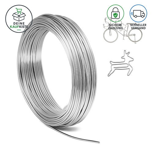 Basteldraht aluminiumdraht 2mm - basteldraht,