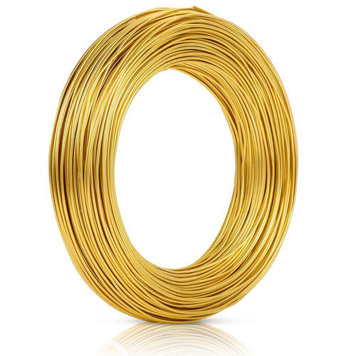 Basteldraht 1mm 50m gold - basteldraht,