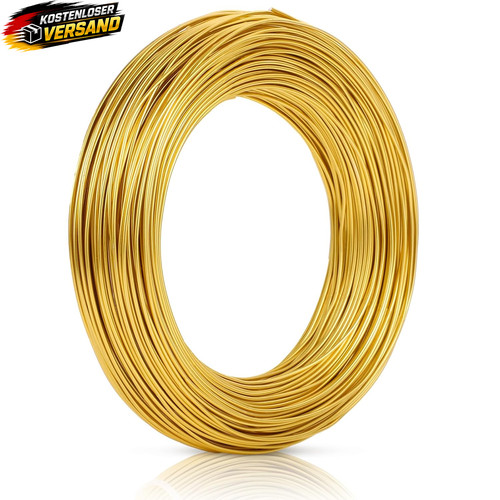 Goldener basteldraht 50m - basteldraht,