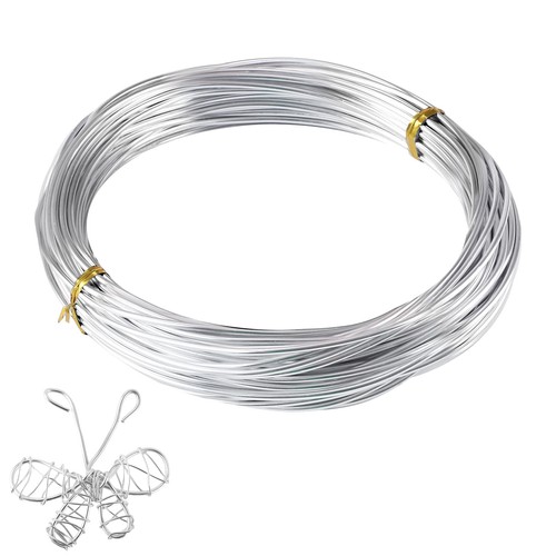 Aluminium basteldraht silber - basteldraht,